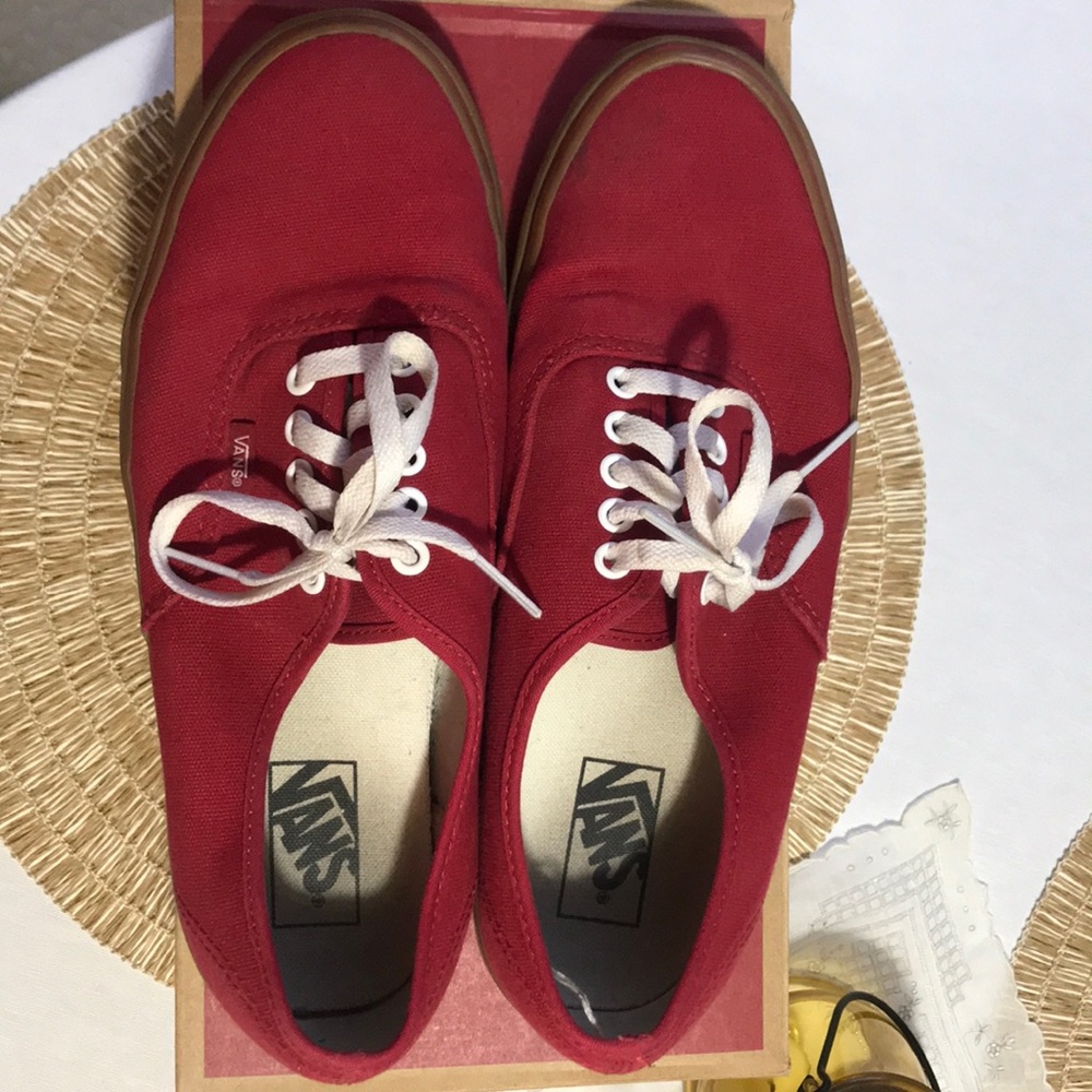 Red Vans size 10 Men’s